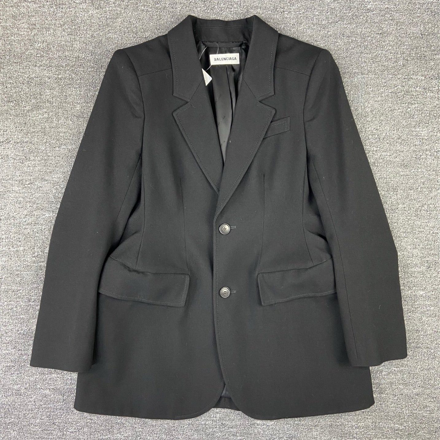 99新 Balenciaga/巴黎世家 2504306/38码/单排扣休闲西装外套