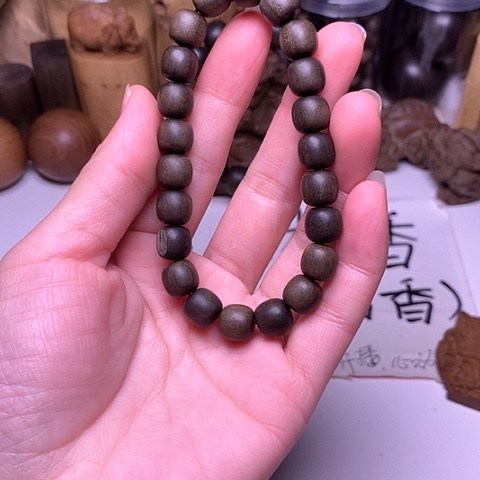 檀香木手串/手链檀香阴沉9/9单圈顺纹