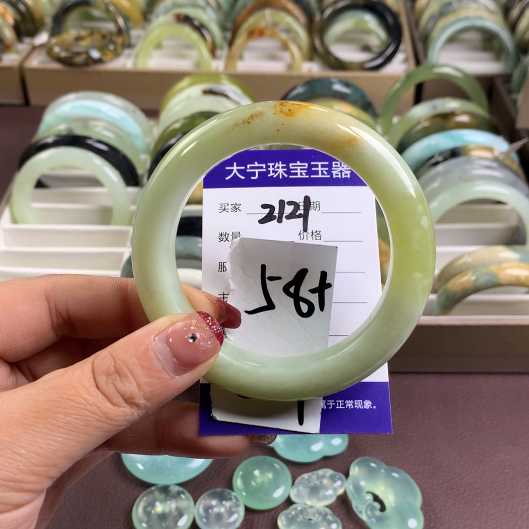 蛇纹石玉手镯未镶嵌2121