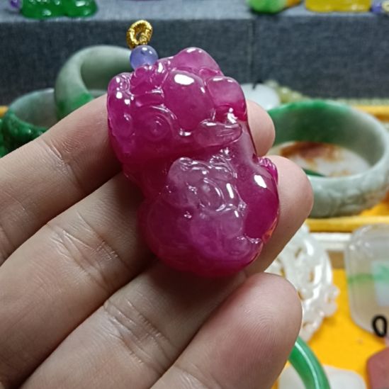 禅***翡翠未镶嵌挂件翡翠