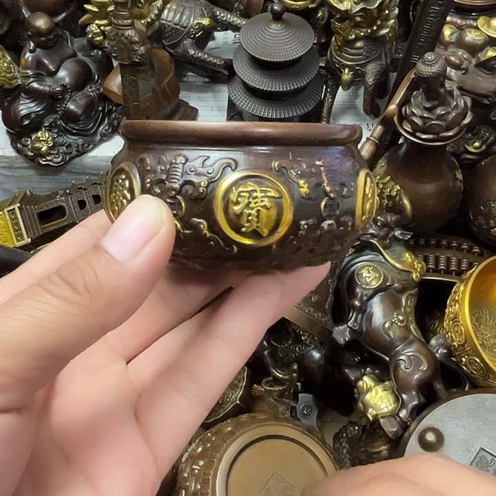 顺顺利利，铜器摆件