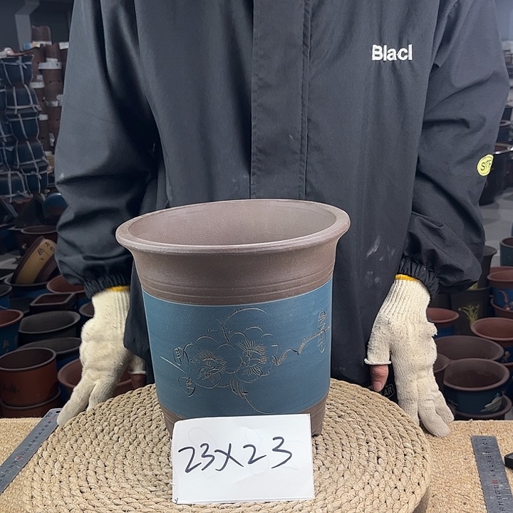 紫砂砂紫砂花盆紫砂