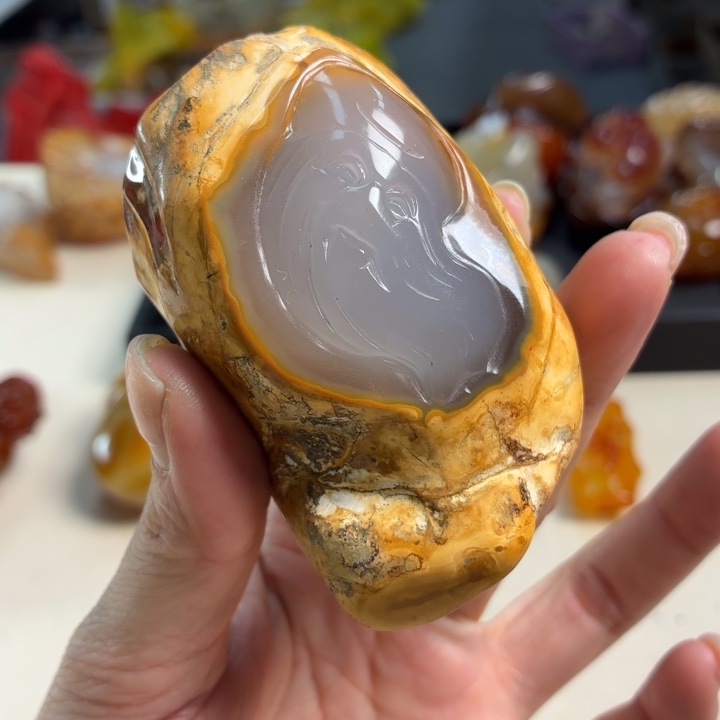 玛瑙/玉髓未镶嵌吊坠(不含链)