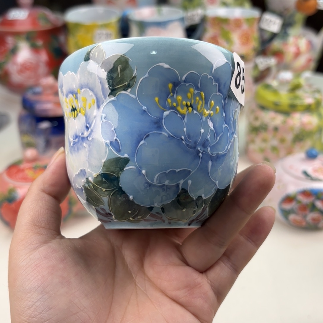 景德镇手绘高温釉下彩陶瓷茶具