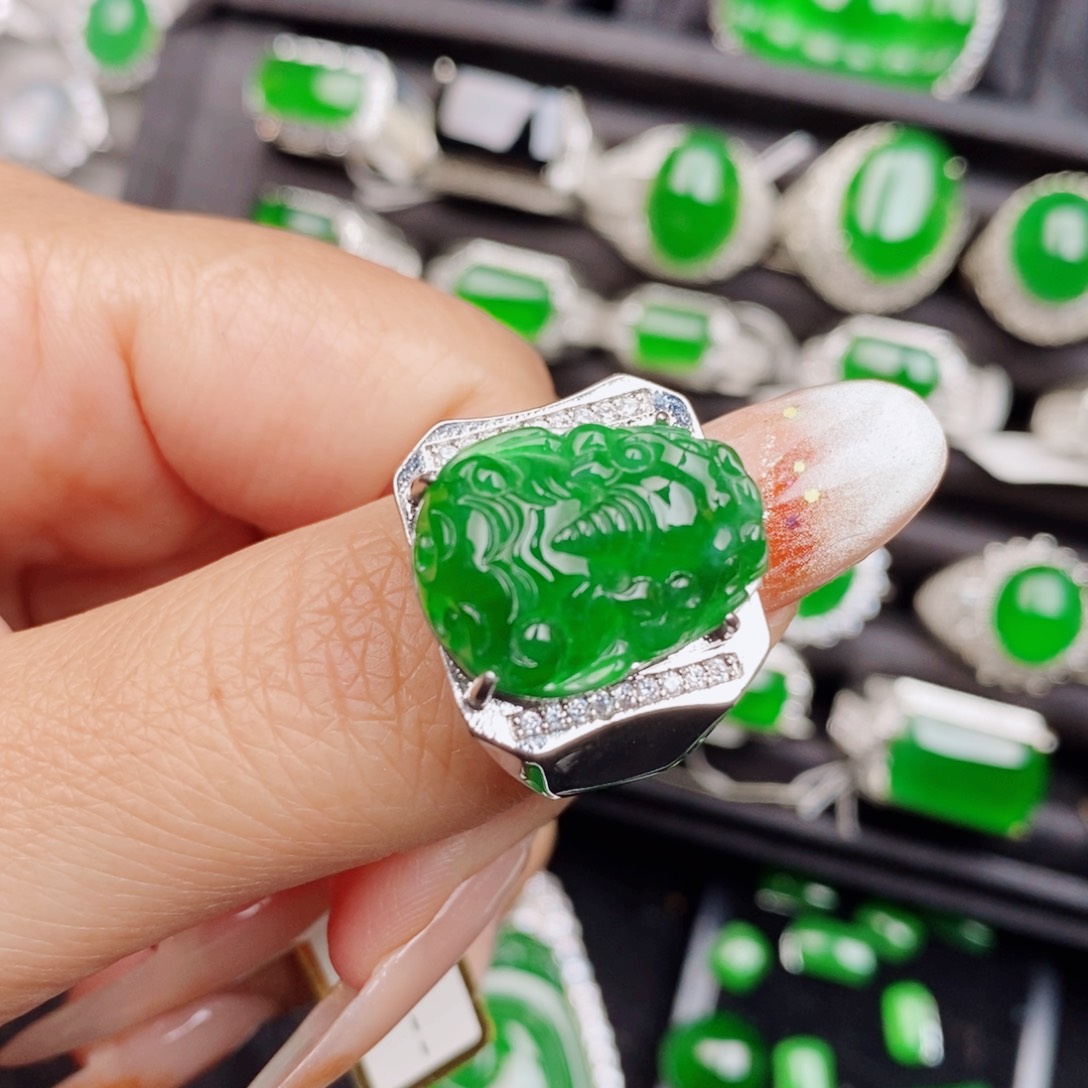 未镶嵌戒指翡翠天然翡翠正品