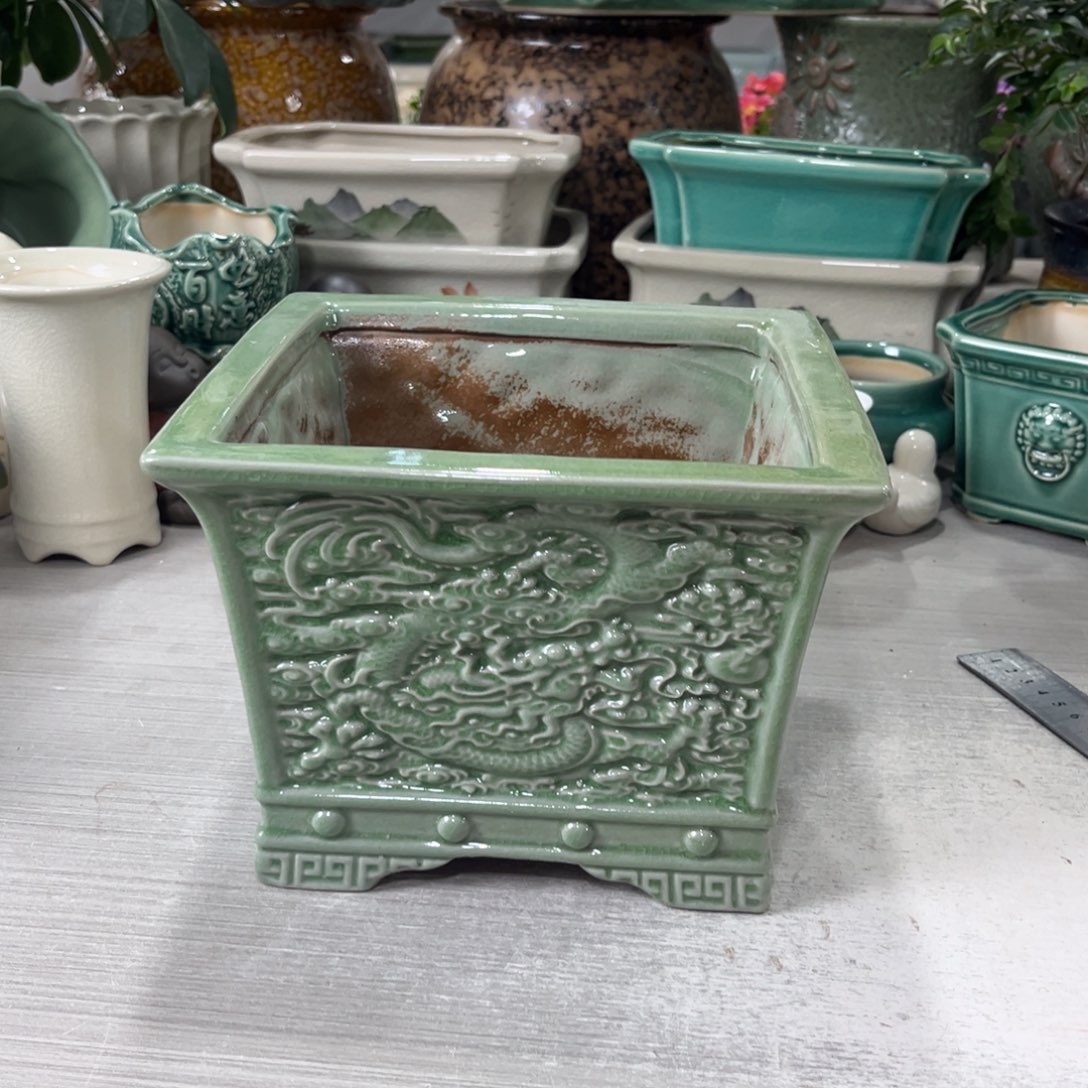 陶瓷绿植多肉微瑕花盆口径17*14