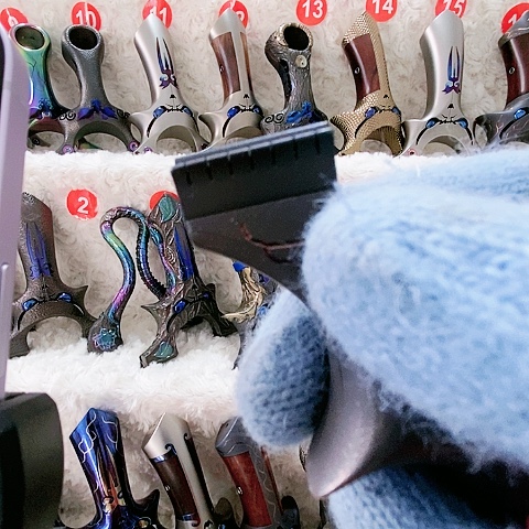 烤蓝色龙齿一个9025尺寸四代龙齿单个