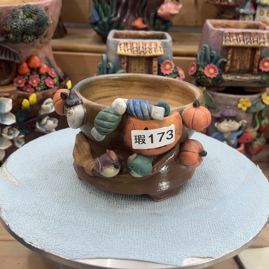 红陶陶然微瑕多肉花盆