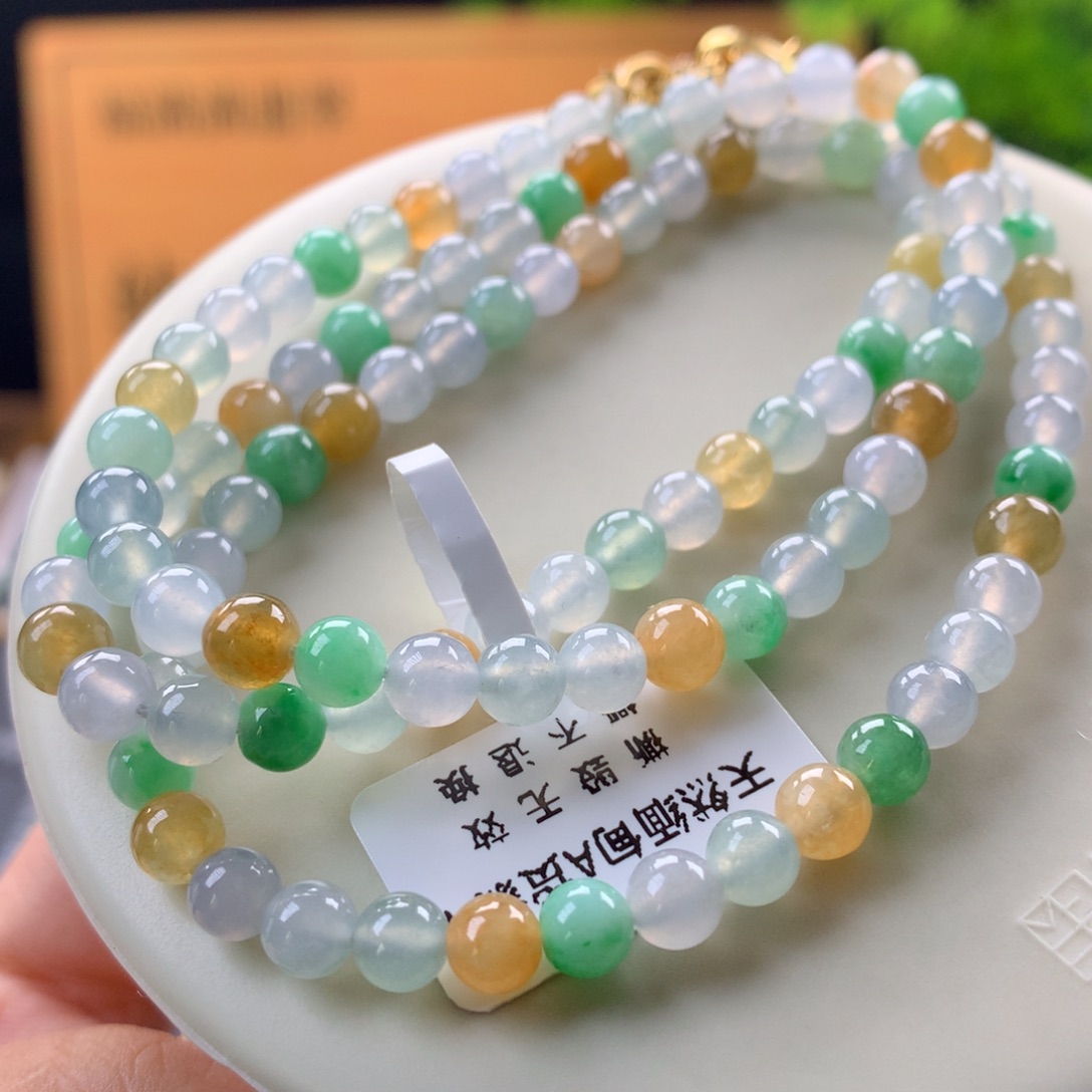 翡翠未镶嵌手链卡6