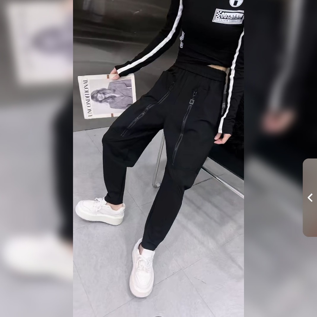 时尚休闲哈伦裤宽松显瘦百搭小脚裤女装长裤