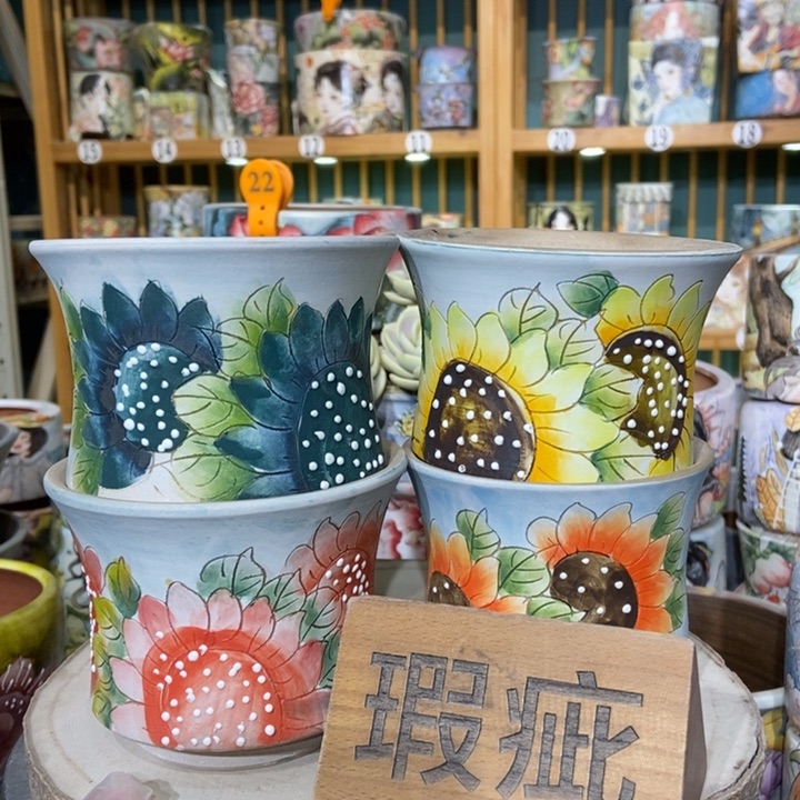 红陶景德镇艺术手绘作品