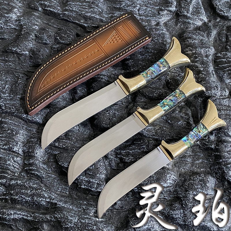 英吉沙手工锻打不锈钢高硬度锋利手把肉小刀果蔬刀水果刀