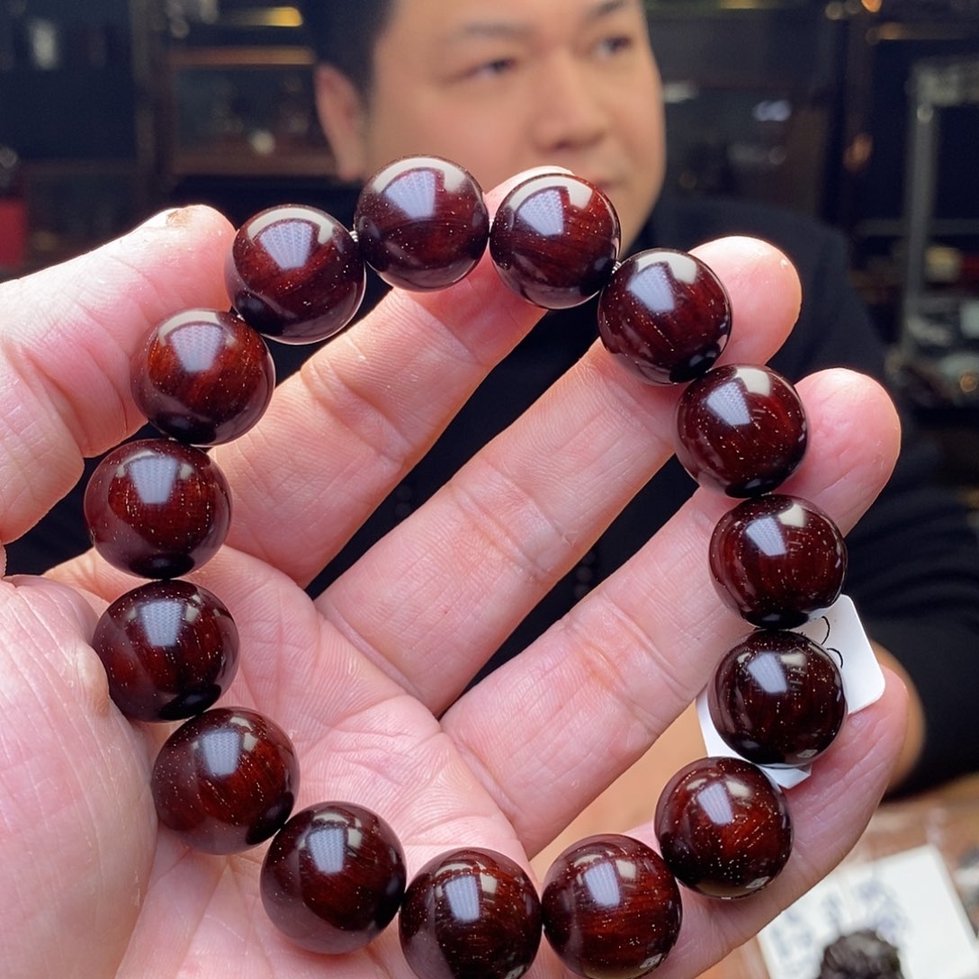 檀香紫檀（小叶紫檀）手串/手链风**客37克