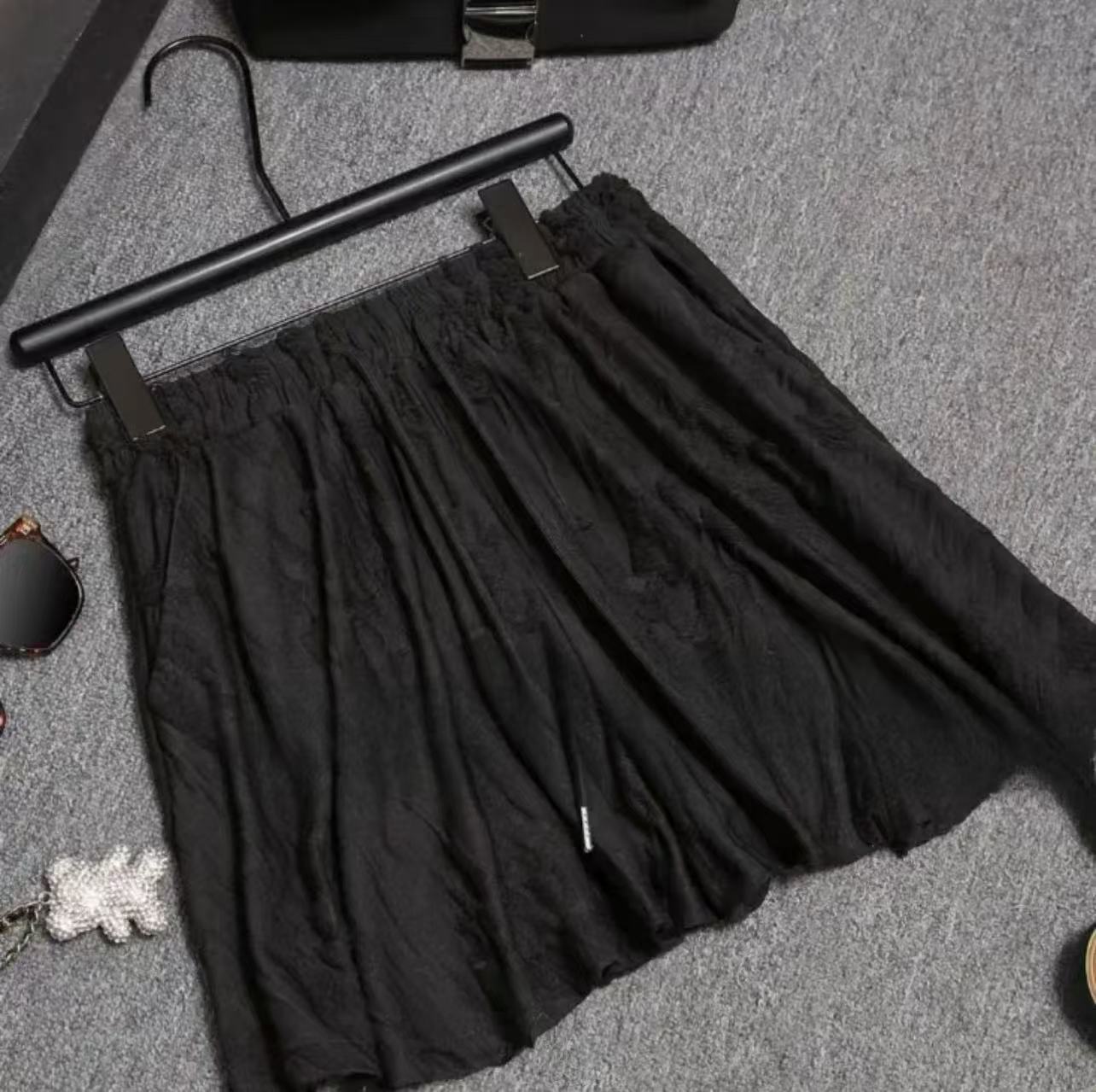 （莹宝裤裙-曼儿）新款短裤撤柜圆领百搭半袖韩版上衣春秋休闲