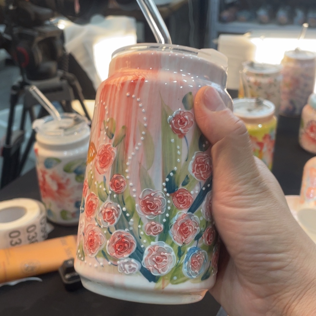 杯景德镇釉下五彩手绘