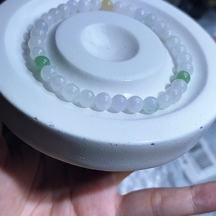 未镶嵌手串翡翠天然缅甸A货翡翠卡6.0