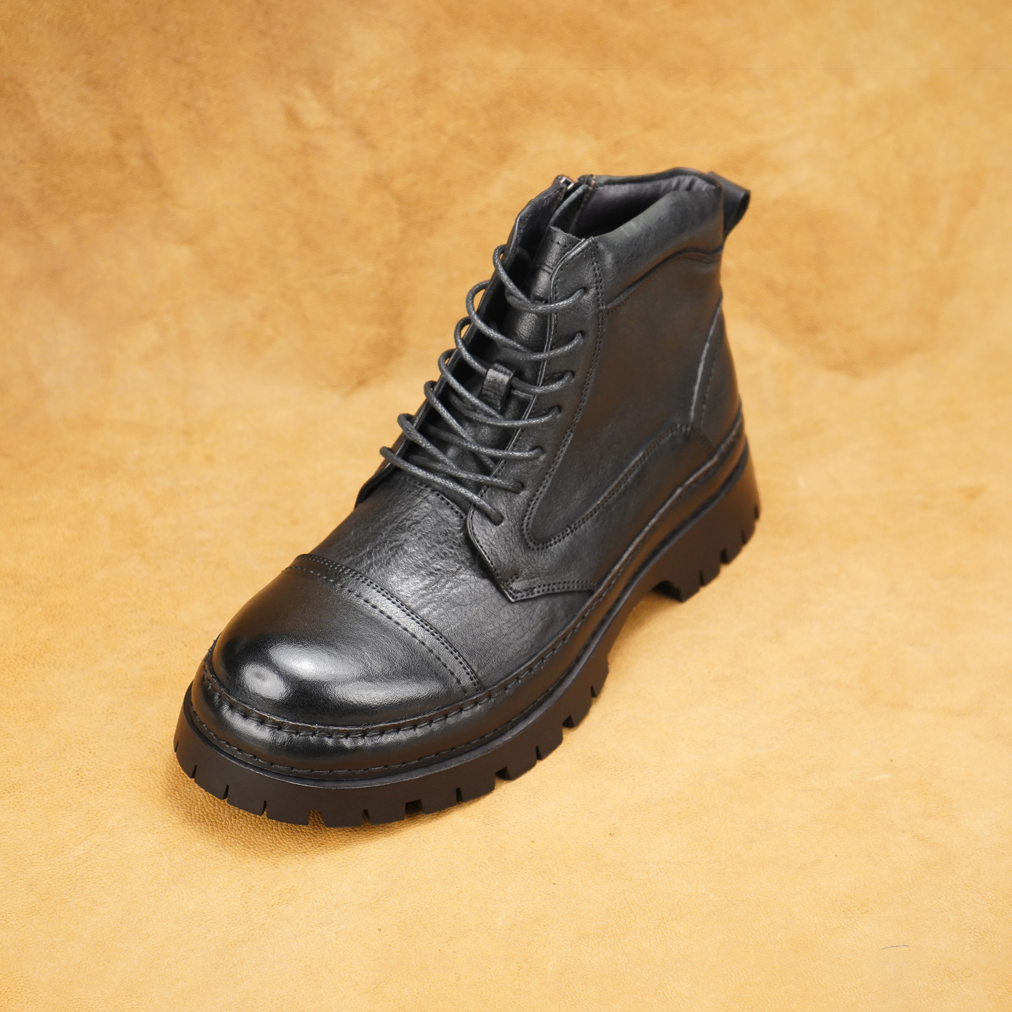 马丁靴男士高帮英伦复古牛皮工装靴复古百搭头层牛皮66310