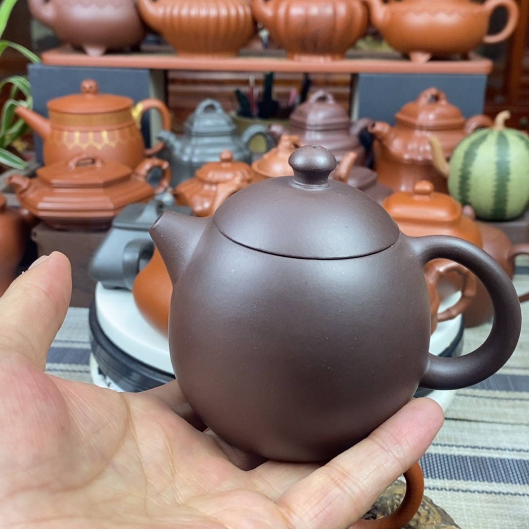 紫砂茶壶龙蛋150-260CC原矿老紫泥特价