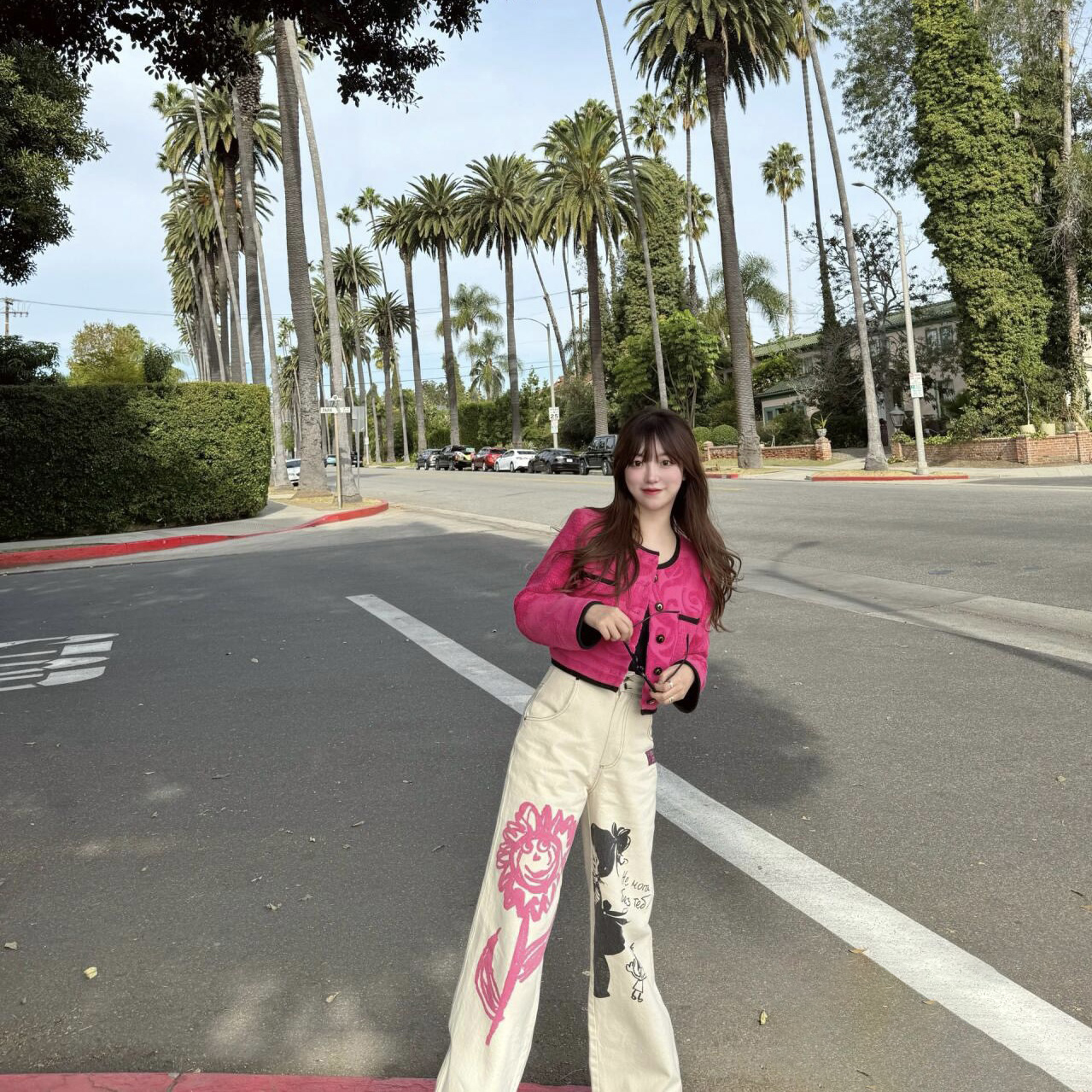 AMYSURE爱米修 2025多巴胺茶系穿裤飒拽姐温柔韩系减龄洋气裤子