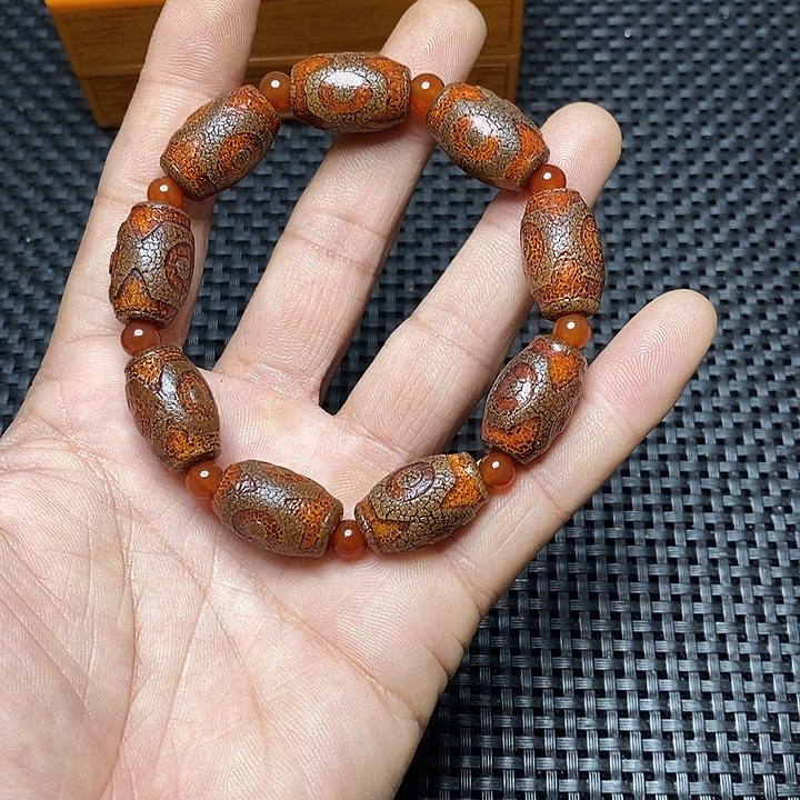 安***乐玛瑙/玉髓未镶嵌手链