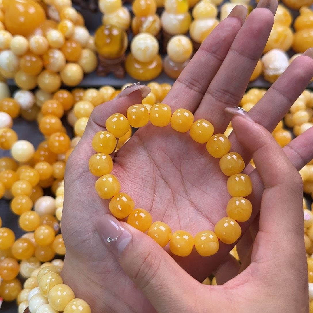 蜜蜡未镶嵌珠宝奇石同料13mm