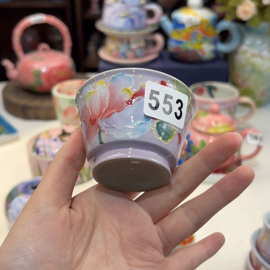 景德镇手绘高温釉下彩陶瓷茶具