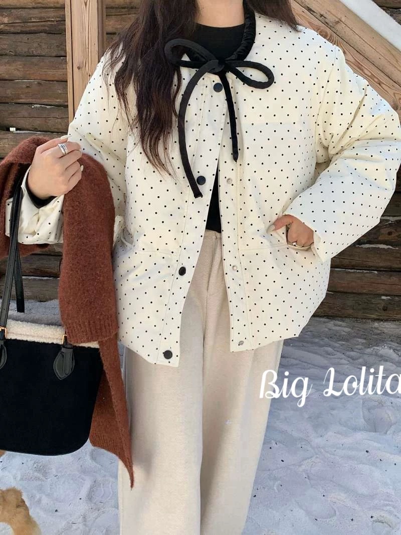 碎花保暖袖型短款冬季气质秋冬厚款外套#90506（不是波点是小碎花）