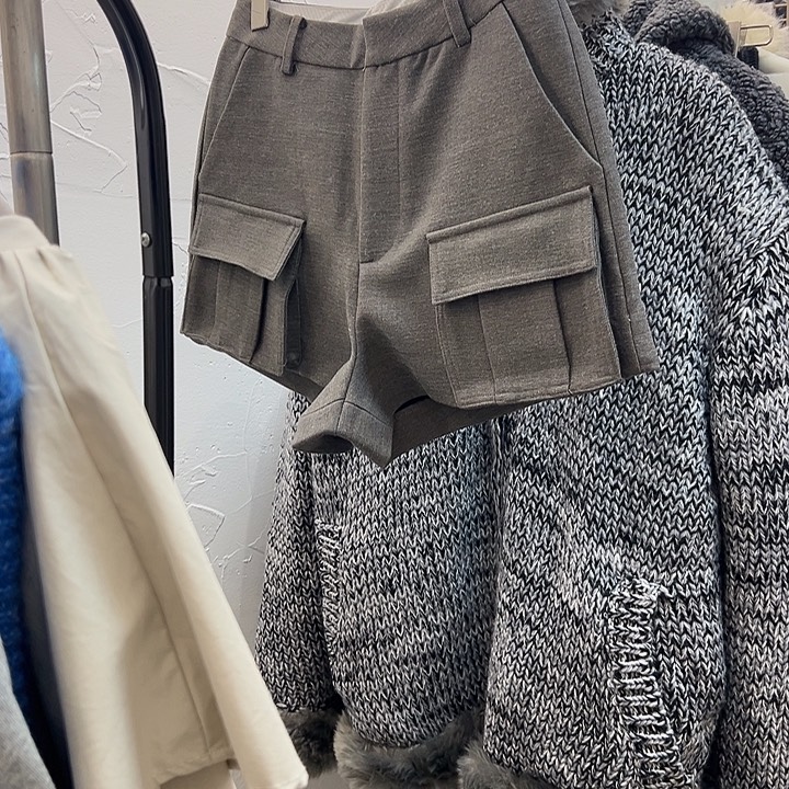 棉今天新款 很洋气的短裤S