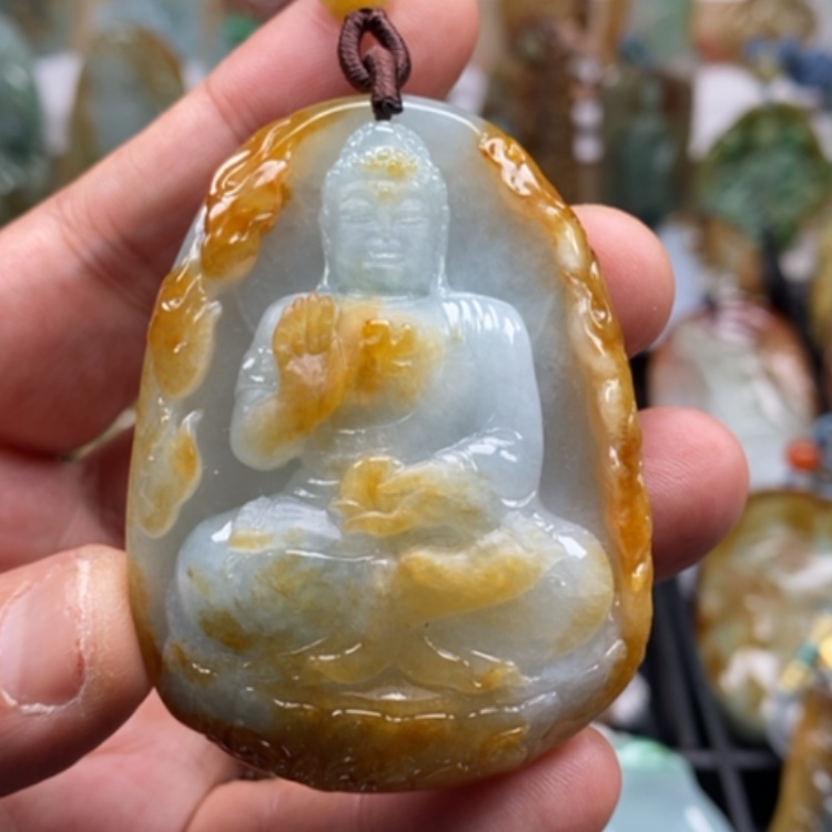 【闪购商品】翡翠颈饰未镶嵌缅甸翡翠A货吊坠