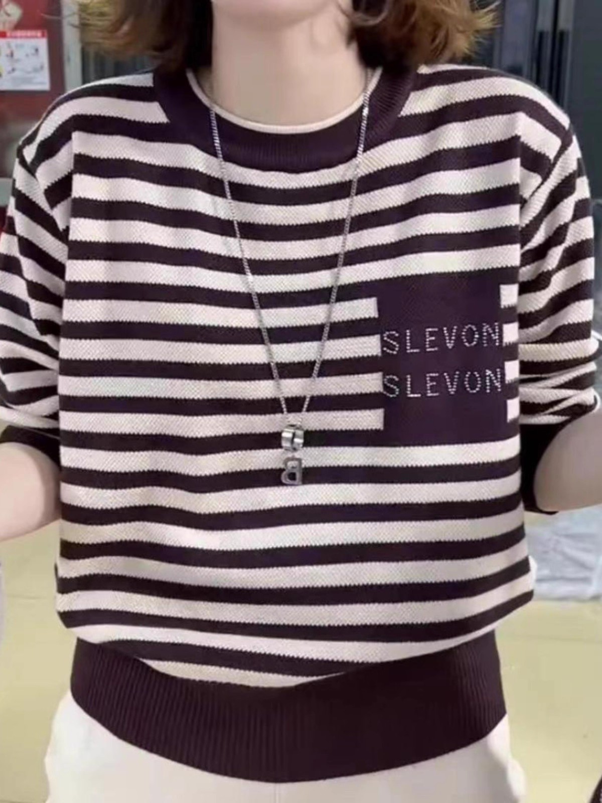 2025秋季新款长袖T恤圆领弹力时尚遮肚子T恤