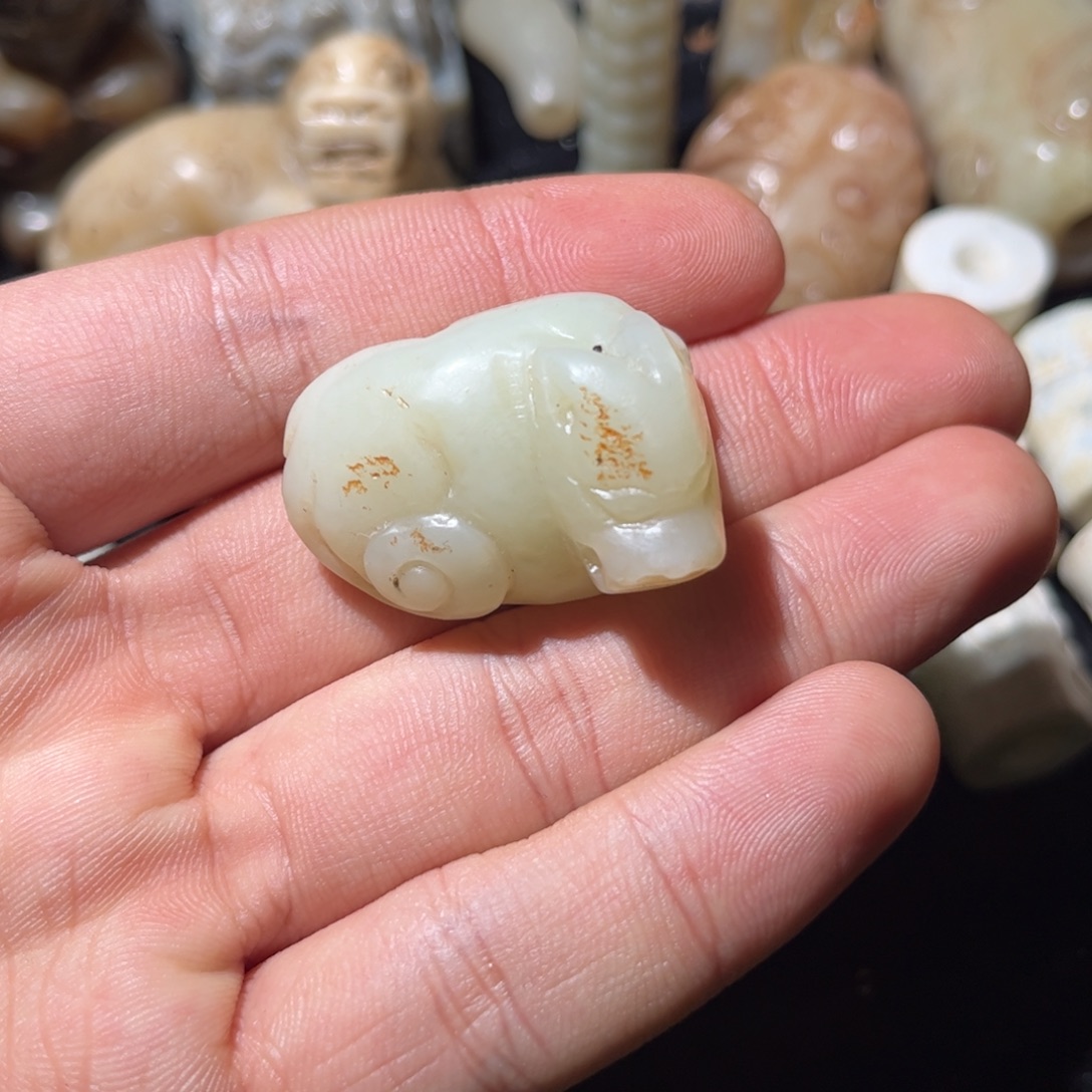 和田玉未镶嵌挂件