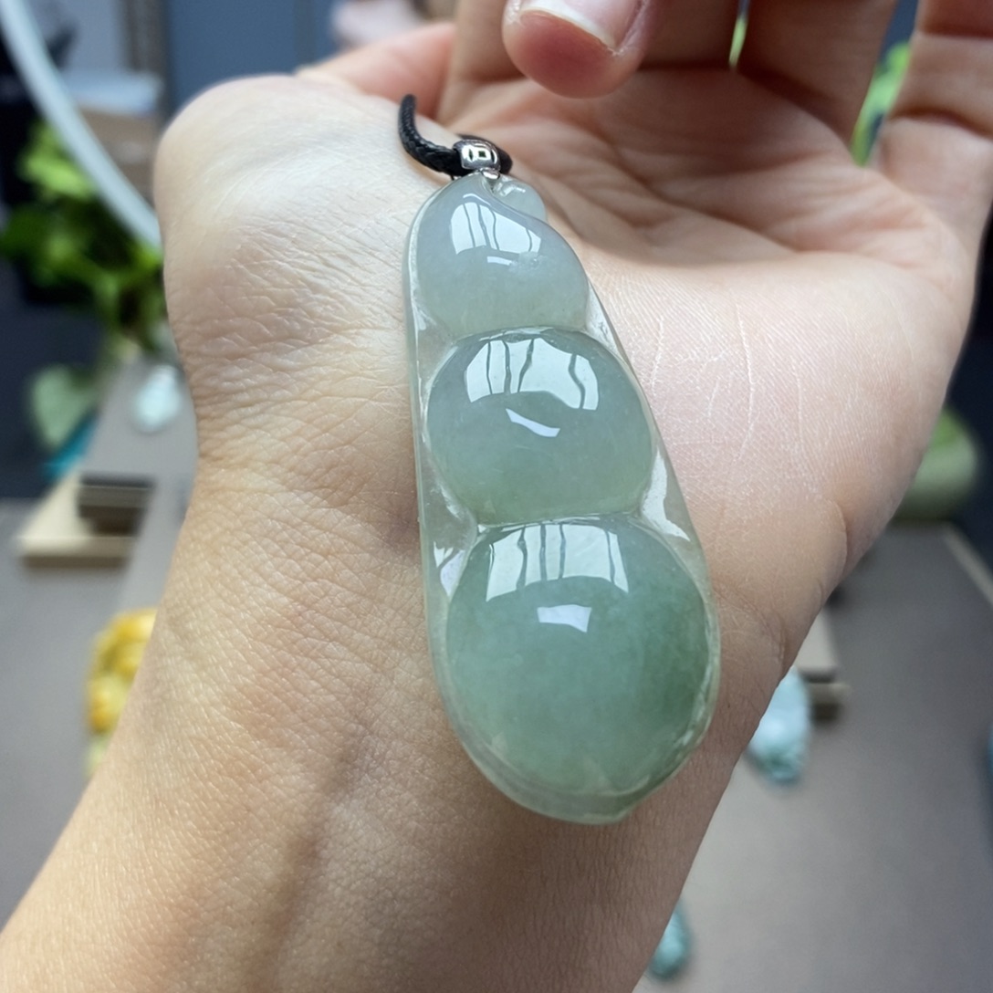 翡翠颈饰18K金镶嵌福利福利