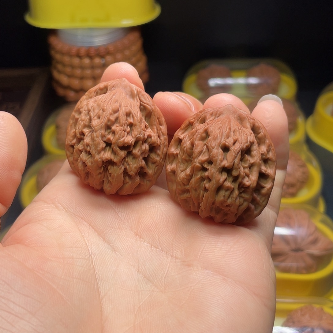 吊坠文玩核桃37尺麦穗虎头