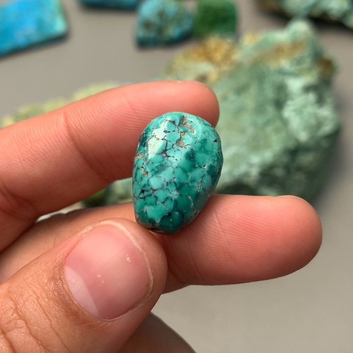 绿松石未镶嵌颈饰