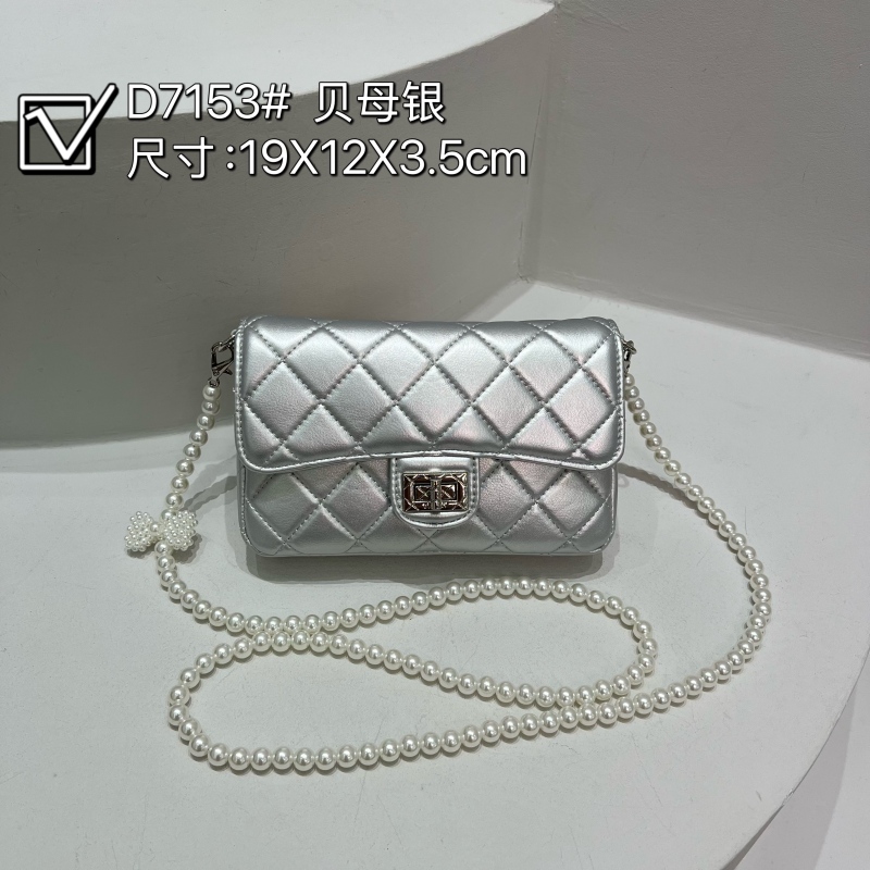 【广州特特】ZT-D7153-贝母银女士小众百搭时尚斜跨经典肩包