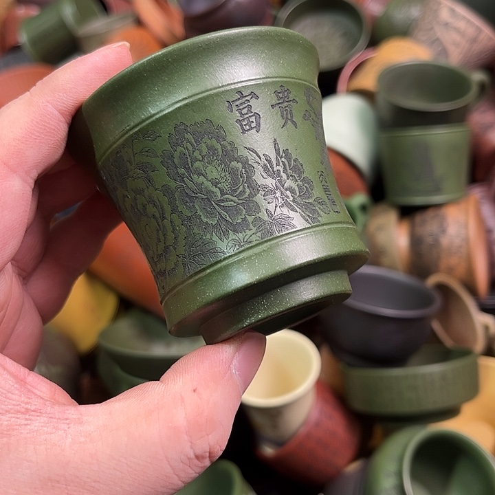 紫砂茶杯全手工紫砂主人杯