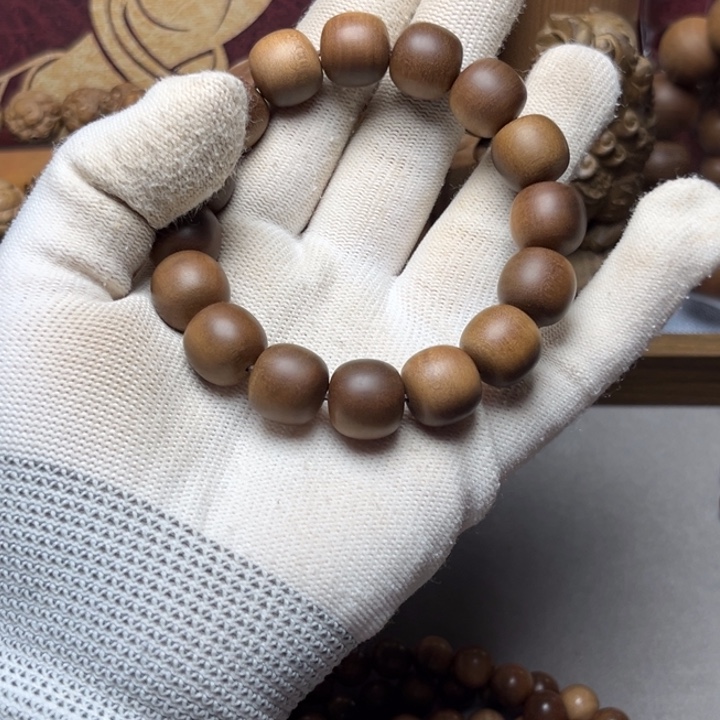 檀香木手串/手链印度迈索尔老山檀香1314老型横纹