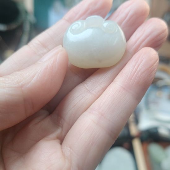 和田玉未镶嵌挂件