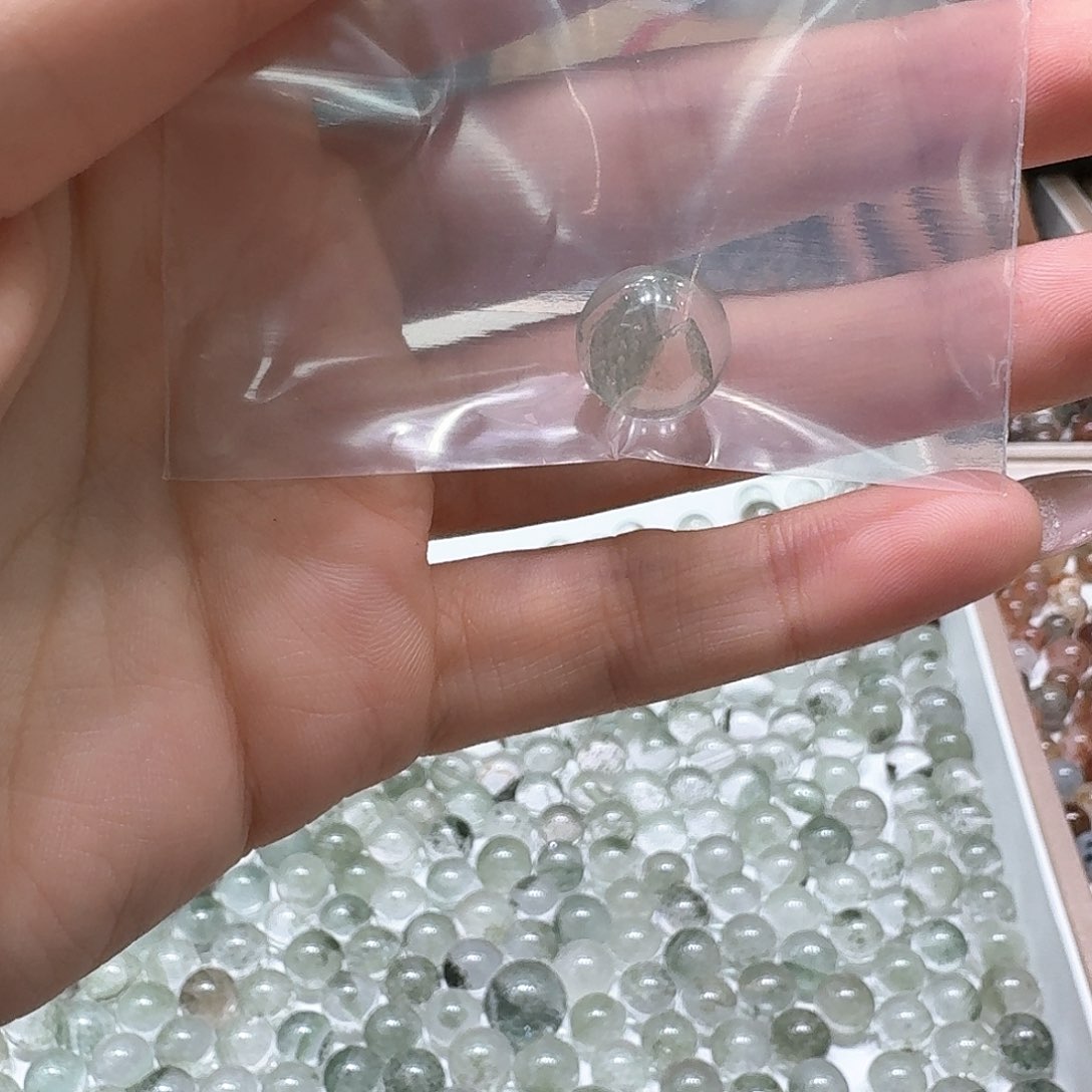 水晶单珠未镶嵌绿幽灵确定打孔不退不换