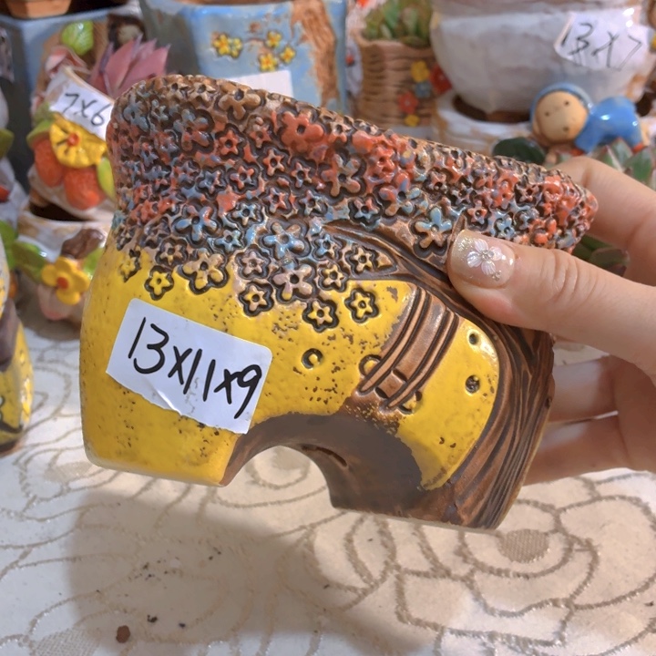 多肉花盆满15包邮