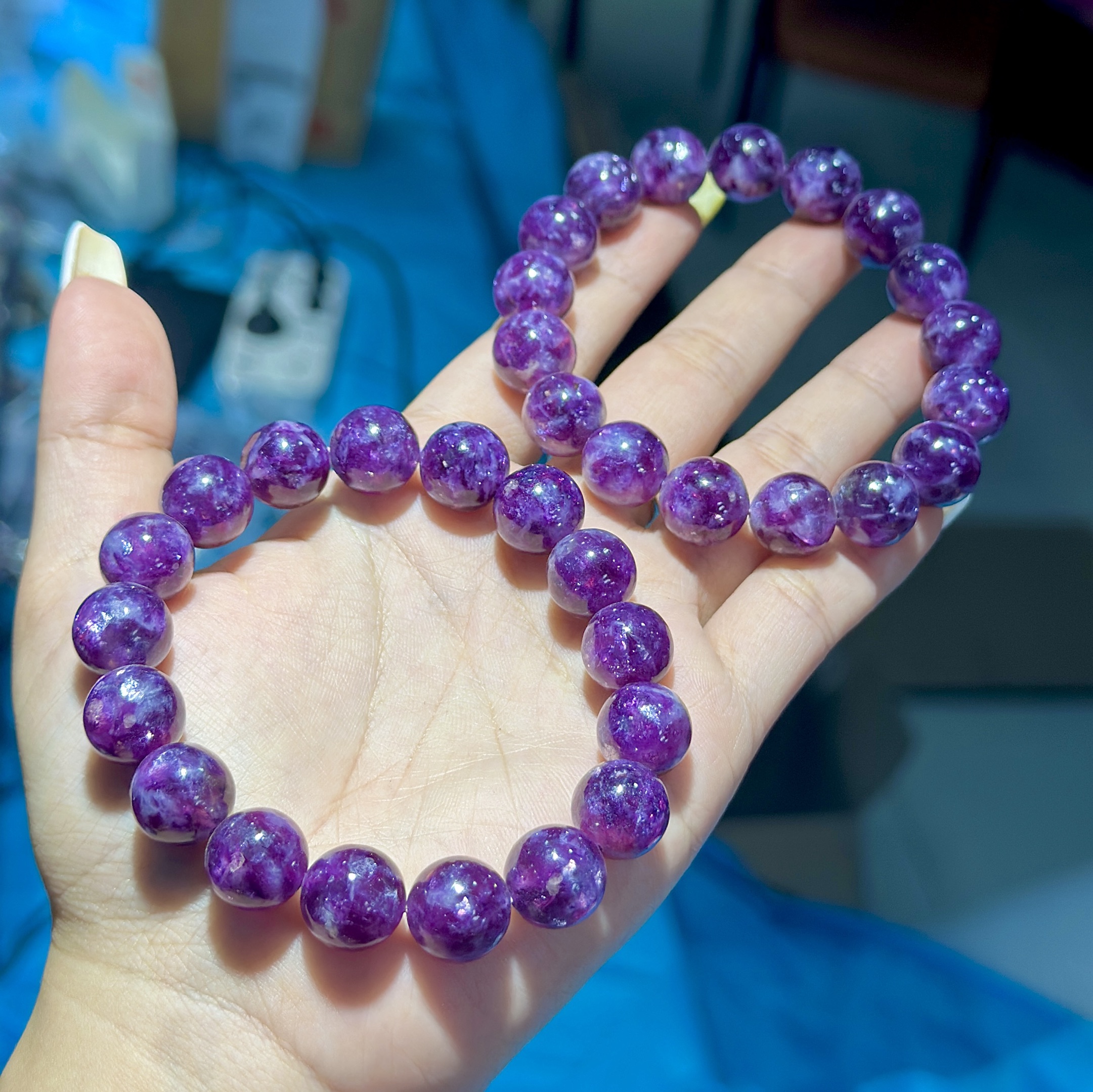 【ZH】南非丝绒帝王紫手串-约12mm（多样性发其一）