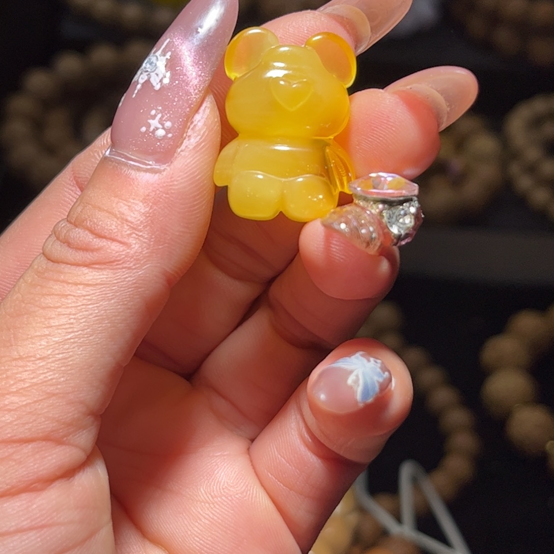 番***果猴头核桃吊坠18+小熊配饰