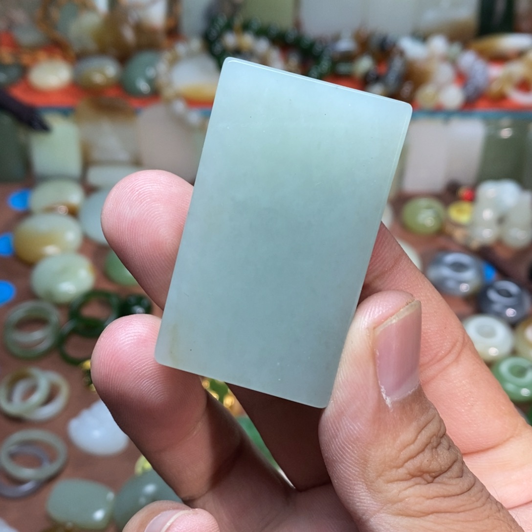 青***水和田玉未镶嵌吊坠(不含链)