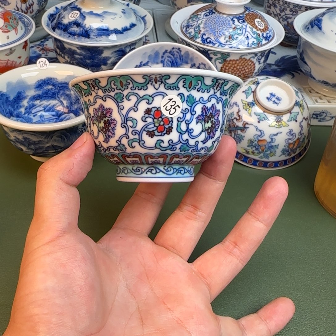 彦祖纯手工手绘茶具135
