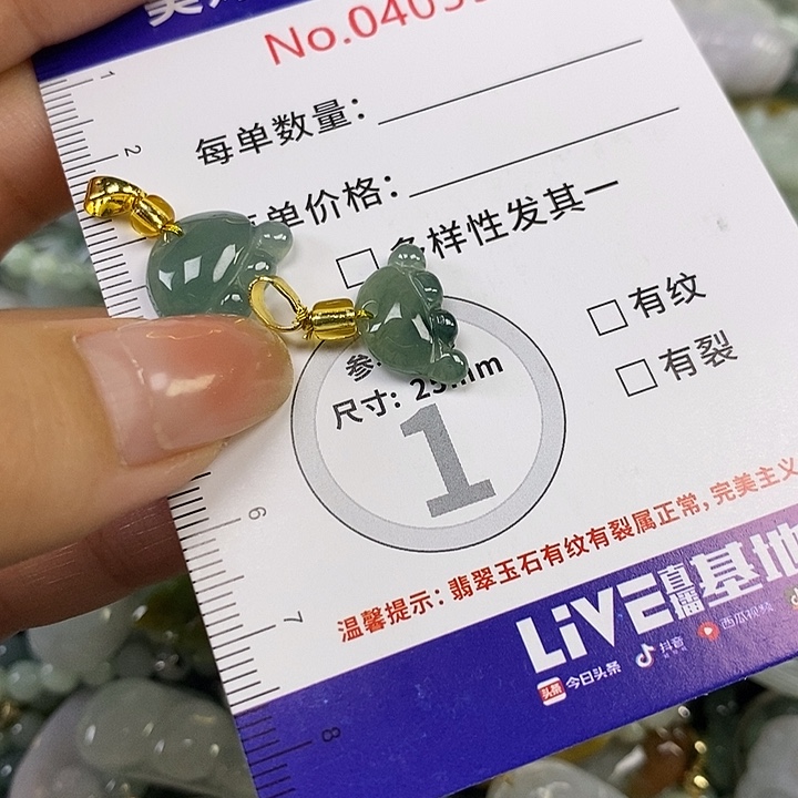 翡翠未镶嵌颈饰翡翠