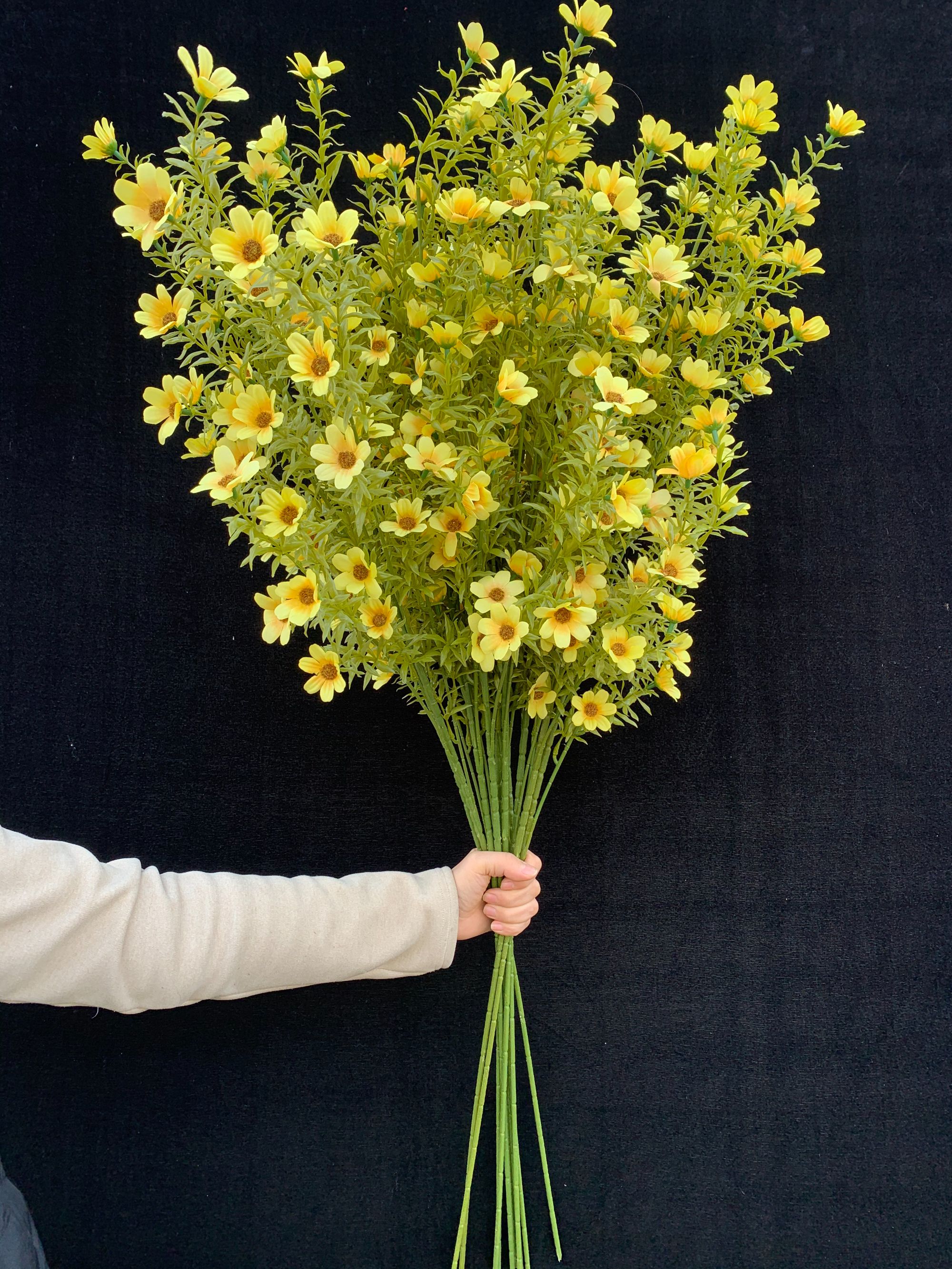 （全场包邮）婚庆仿真花批发超大枝软胶花油菜花太阳花