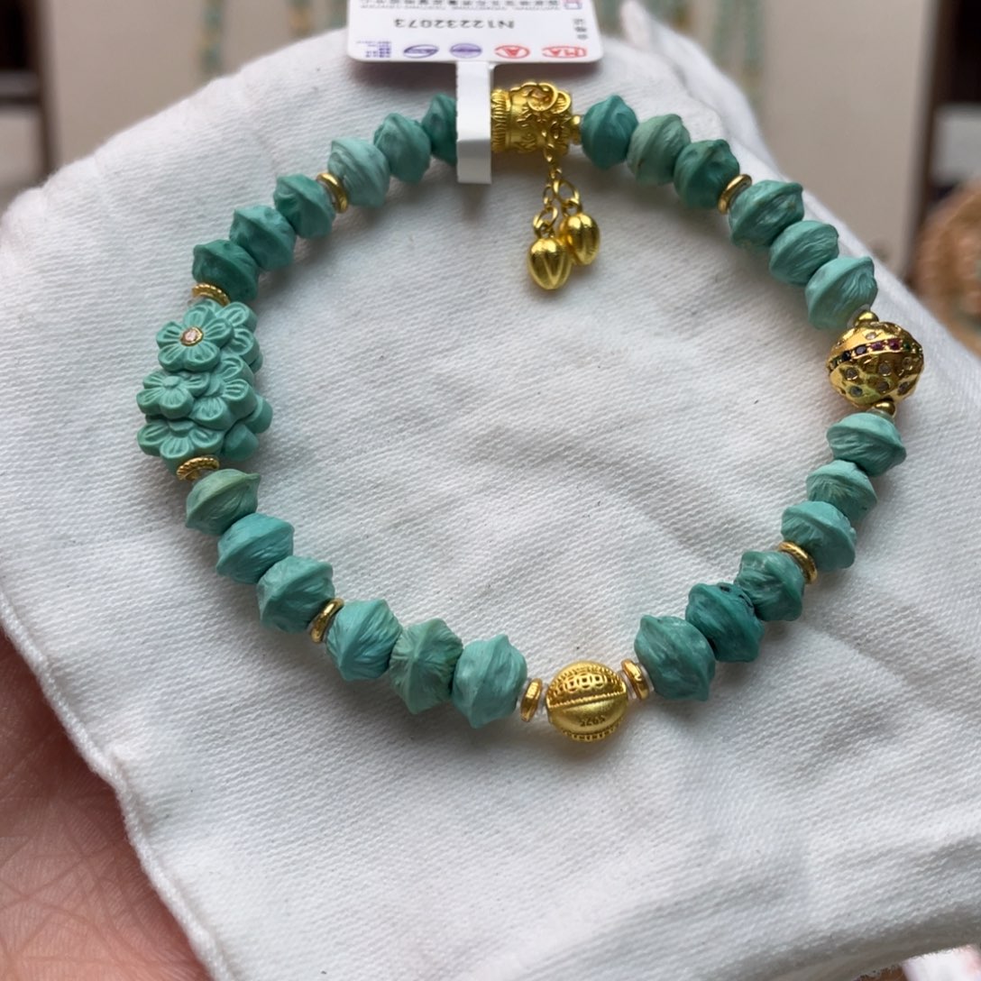 绿松石手链银S925镶嵌