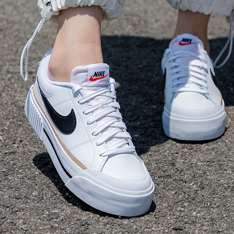 NIKE耐克板鞋女鞋COURT运动鞋低帮复古板鞋时尚休闲鞋子DM7590