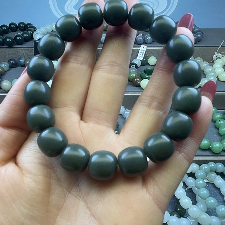 和田玉未镶嵌手链