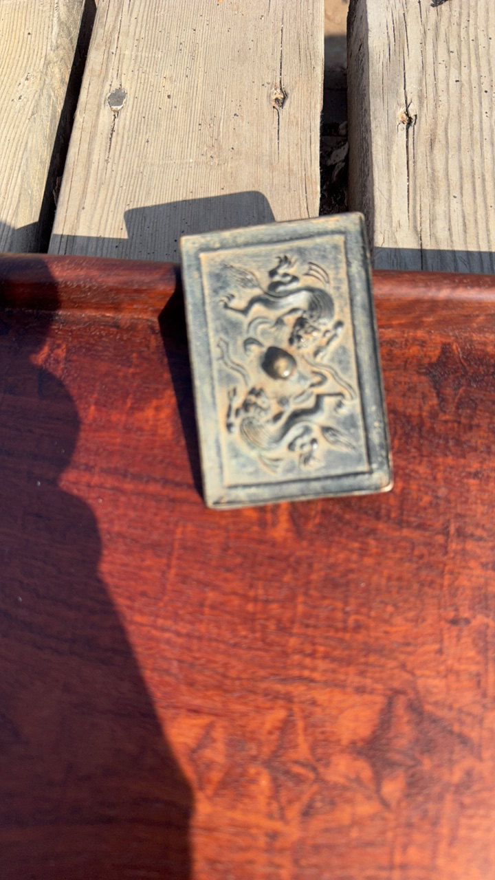 双龙戏珠铜镜摆件美观大气，，，，，，，      ，，，